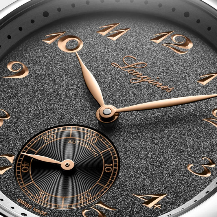 Longines orologio Master Collection 38mm antracite automatico acciaio L2.843.4.63.2 Capodagli 1937