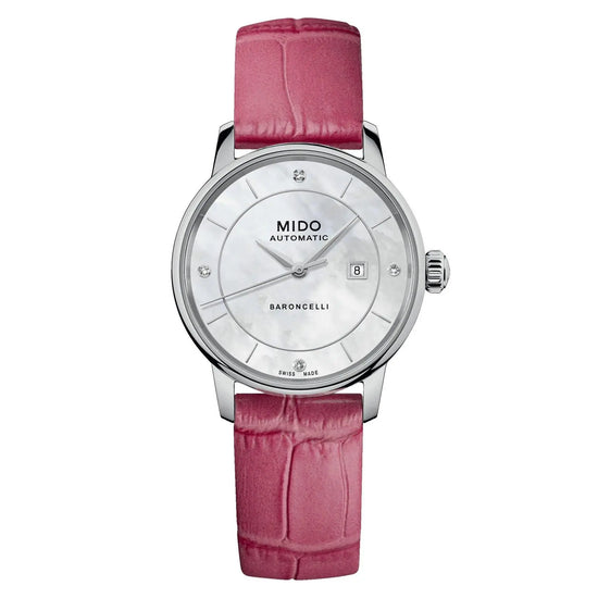 Mido orologio Baroncelli Signature Lady Colors Box Special Edition 30mm madreperla automatico acciaio M037.207.16.106.00 Capodagli 1937