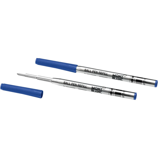 Montblanc 2 refill per penna a sfera punta B Royal Blue blu 128215 Capodagli 1937