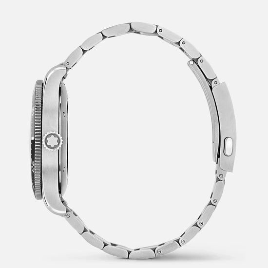 Montblanc orologio 1858 Ice Sea Automatic Date 41mm nero automatico acciaio 129371 Capodagli 1937