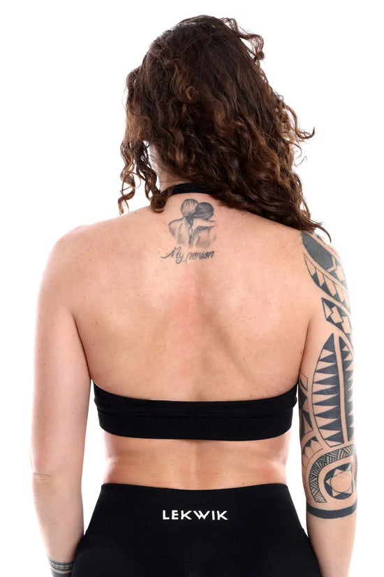 Top sportivo nero modello IMMO - HASHTAG