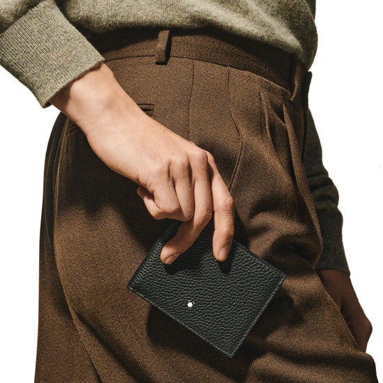 Montblanc portafoglio 6cc nero 220198 Capodagli 1937