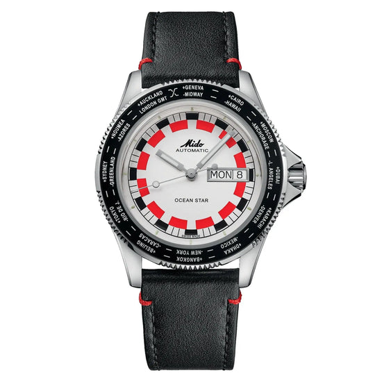 Mido orologio Ocean Star Worldtimer 40mm argento automatico acciaio M026.830.16.030.00 Capodagli 1937