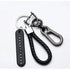Ingemark Trendy DIY Mobile Phone Number Plate Pendant Keychain Men Punk Woven Leather Rope Anti-lost Car Key Chain Accessories - My Hashtag Shop