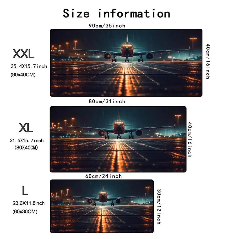 Fighter jet Mouse Pad Airplane Large Rubber Anti-slip Keyboard Table Mats Gaming Office Mousepads XXL Game Laptop Long Desk Mat - My Hashtag Shop