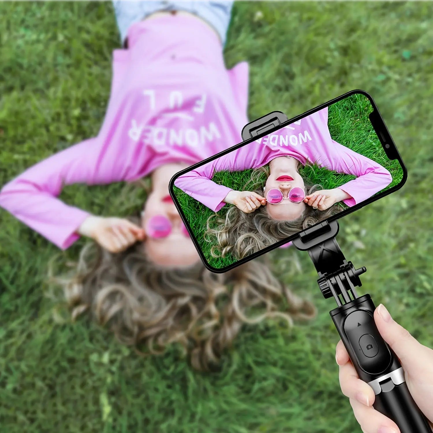 Treppiede per selfie stick da 101,6 cm, supporto per selfie stick estensibile - My Hashtag Shop