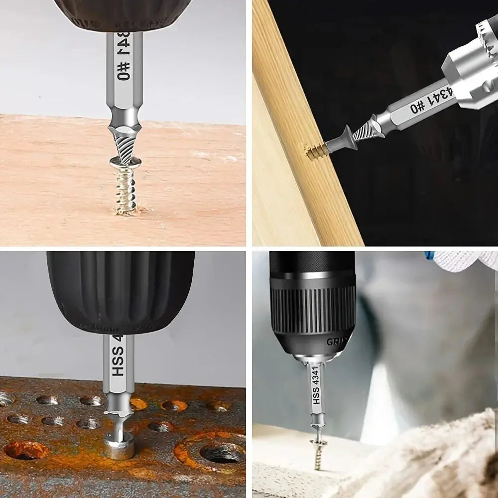 Damaged Screw Extractor Set HSS Drill Bit Stripped Broken Remover Small Easily Quickly Take Out Kit Easy Demolition Power Tools - HASHTAG