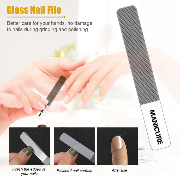 Tagliaunghie Set Professionale - Grooming Kit Strumenti per Manicure E Pedicure 16Pcs Con Lussuosa Custodia Da Viaggio in Pelle(Giallo)