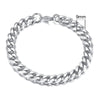 Vnox Mens Simple 3-11mm Stainless Steel Curb Cuban Link Chain Bracelets for Women Unisex Wrist Jewelry Gifts HASHTAG