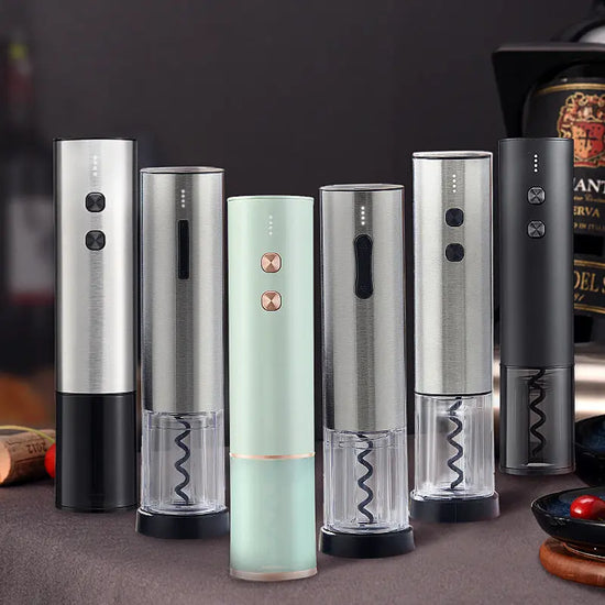 Stainless Steel Wine Electric Bottle Opener Creative Rechargeable - HASHTAG