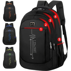 Spring New Backpack, Leisure Business Travel Backpack, Large Capacity Junior High School Bag, Computer Men's Bag (Zipper Direction Assorted Varieties) HASHTAG