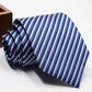 Classic Stripe Necktie Men Business Formal Wedding Tie 8Cm Blue Black Pink Red Neck Ties Fashion Shirt Dress Accessories