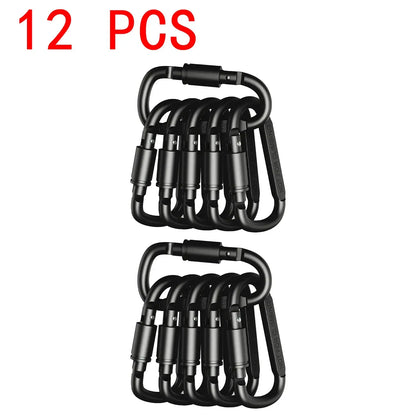 4-6PCS Carabiner Set For Key Camping Survival EDC Outdoor Keychain Clip Alloy Aluminum Tactical Caribiner Hook Karabiners 