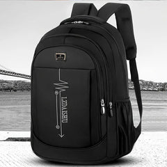 Spring New Backpack, Leisure Business Travel Backpack, Large Capacity Junior High School Bag, Computer Men's Bag (Zipper Direction Assorted Varieties) HASHTAG