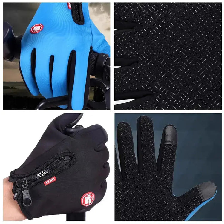 Winter Gloves For Men Women Touchscreen Warm Outdoor Cycling Driving Motorcycle Cold Gloves Windproof Non Slip Gloves HASHTAG