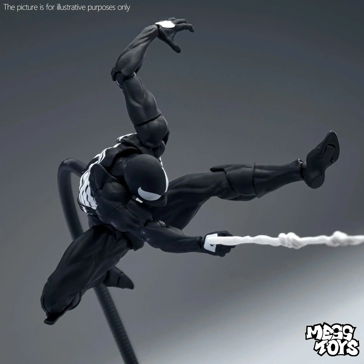 New MessToys Spiderman Figure CT Toys Black Red Spider Man Figurine Mess Toys Action Figure Custom Model Gift Kid Customized Toy - HASHTAG
