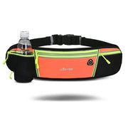 Luan Miao Sports Waist Pack - Black & White, Waterproof Polyester, Adjustable Strap, Multi-Pocket Design for Running, Hiking, and Fitness, Outdoor Gear | Adjustable Waist Pack | Durable Zipper Closure, Running Gear HASHTAG