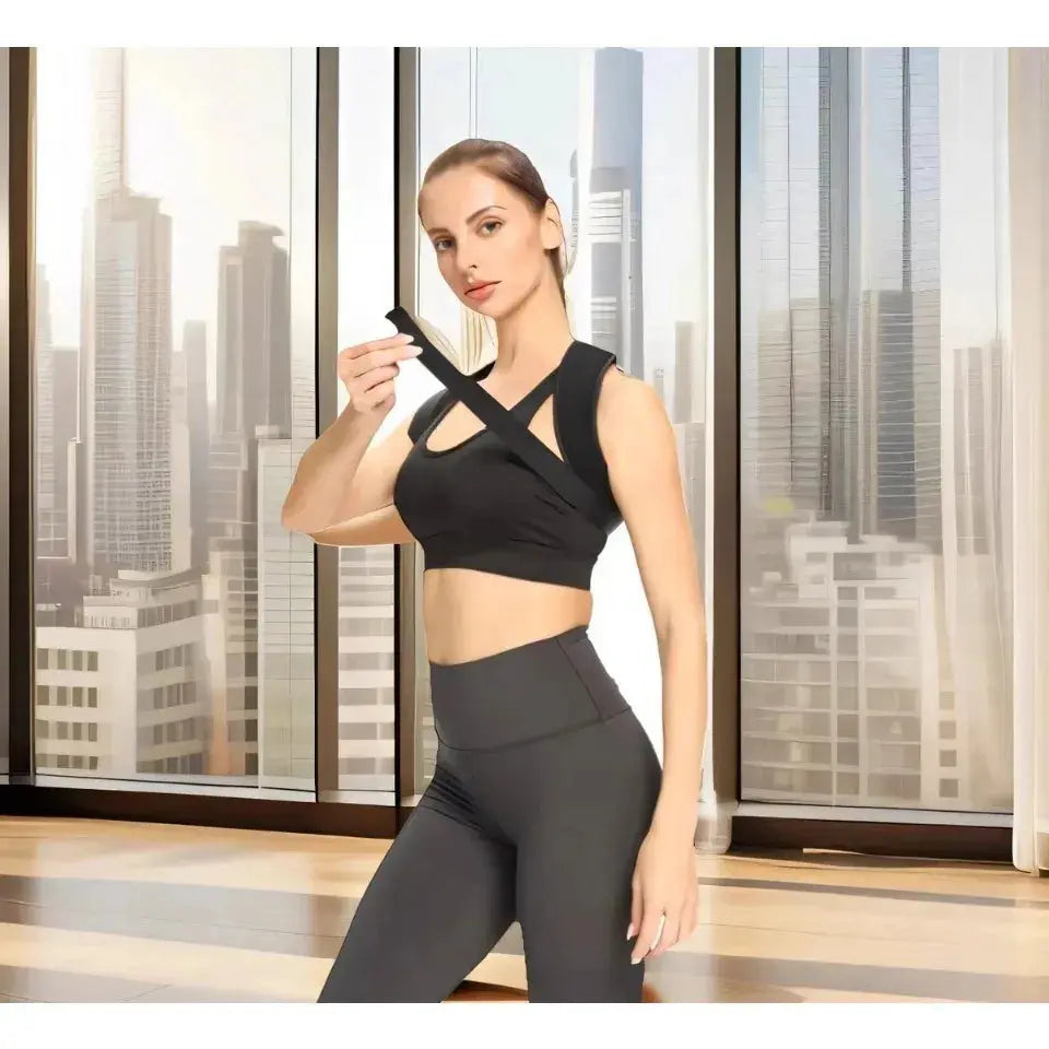 Adjustable Posture Corrector for Men & Women, Comfortable Back Support Brace – Invisible Wearable for Office, Gym, Outdoor Activ - My Hashtag Shop