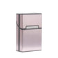 Multifunction Stainless Steel Cigarette Case PU Cigar Storage Box Tobacco Holder 1 PC Card Cases Smoking Accessories - HASHTAG