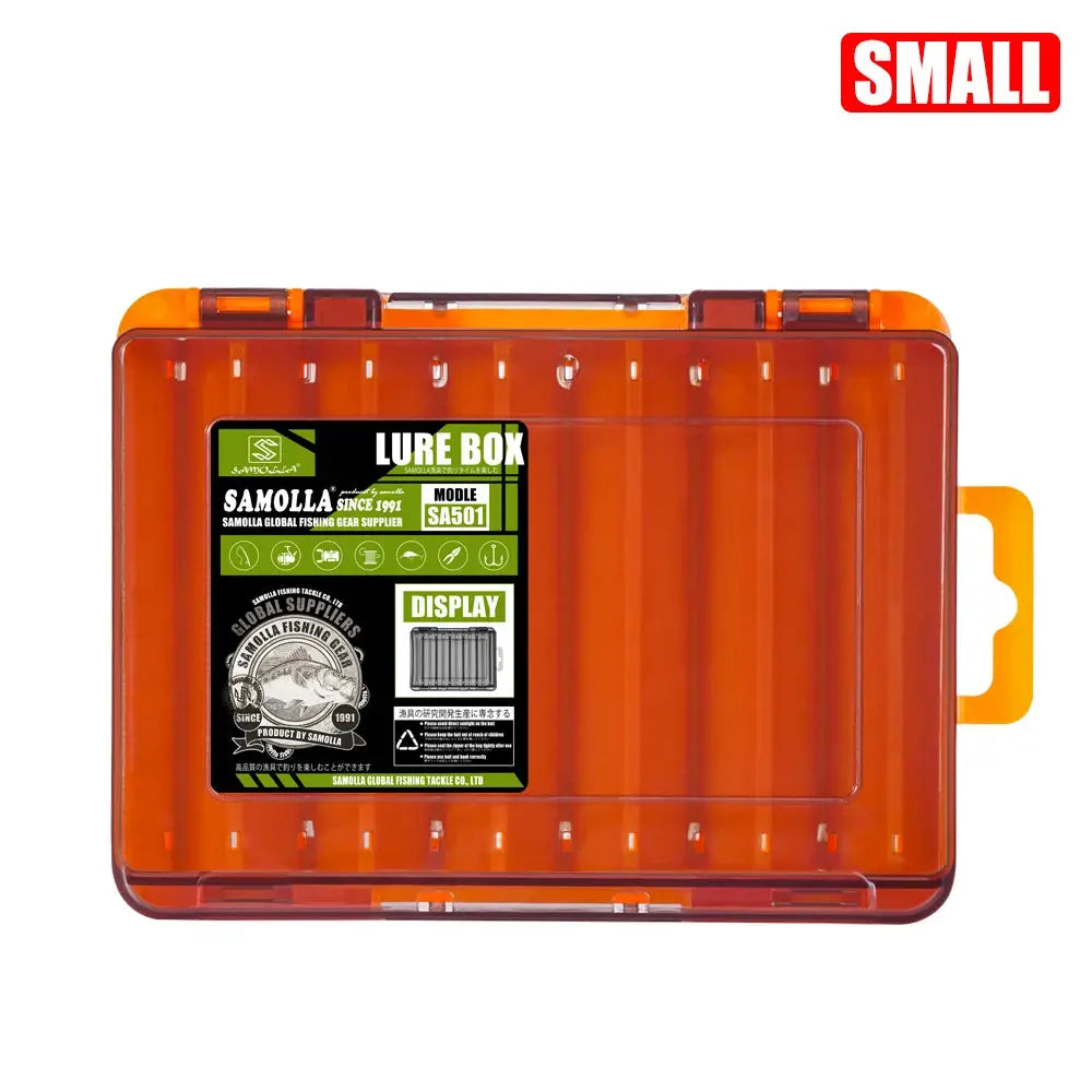 Fishing Tackle Box 14 Compartments Fishing Accessories Lure Hook Storage Case Double Sided Fishing Tool Organizer Boxes - HASHTAG