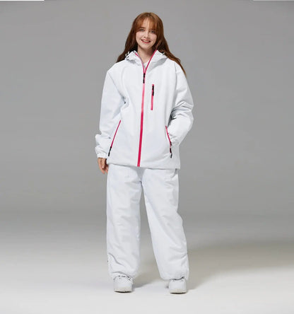 Unisex Windproof And Waterproof Loose-fitting Fashionable Ski Suit Set HASHTAG
