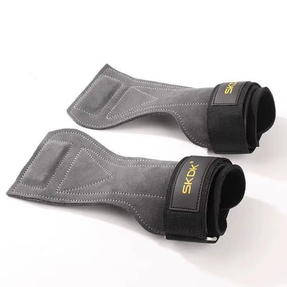 Cowhide Gym Gloves Grips Anti-Skid Leather Gymnastics Guard Palm Protectors Pull up Horizontal Bar Weight Lifting Guantes Gym