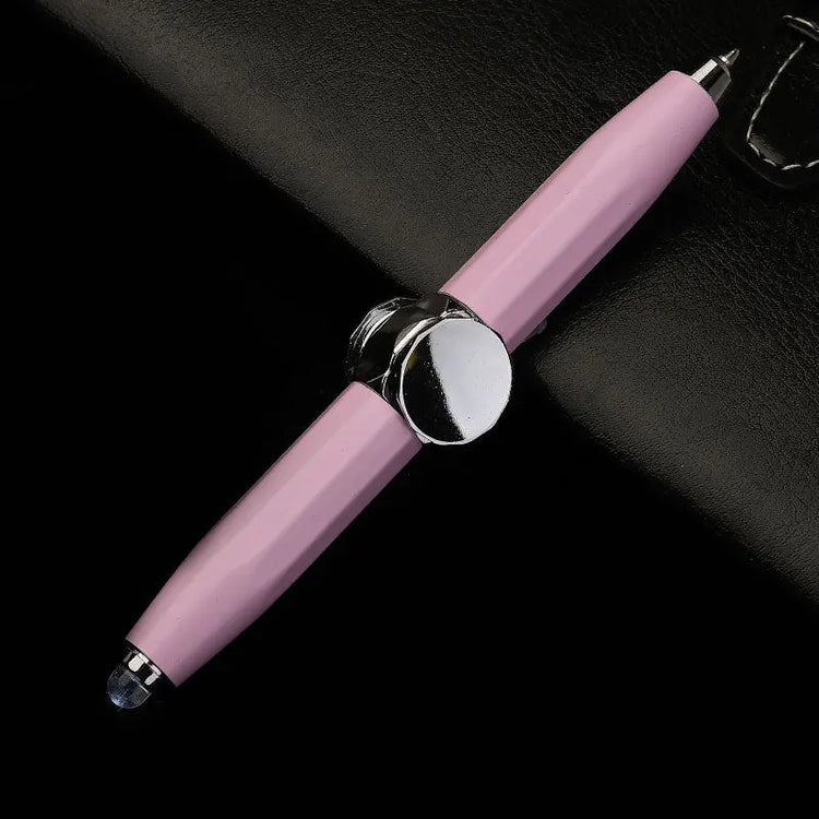 Creative Multi-Function LED Pen Spinning Decompression Gyro Metal Ballpoint Pen Fashion Office School Supplies Writing Pens AliExpress
