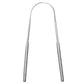 3pcs Stainless Steel Tongue Scraper U-shaped Metal Fresh Breath Cleaning Coated Tongue Toothbrush Oral Hygiene Care Tools HASHTAG