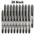 6 PCS Permanent Marker Pen Manga Drawing Markers Black Blue Red Waterproof Ink Sketch Pens Stationery Art School Supplies - HASHTAG
