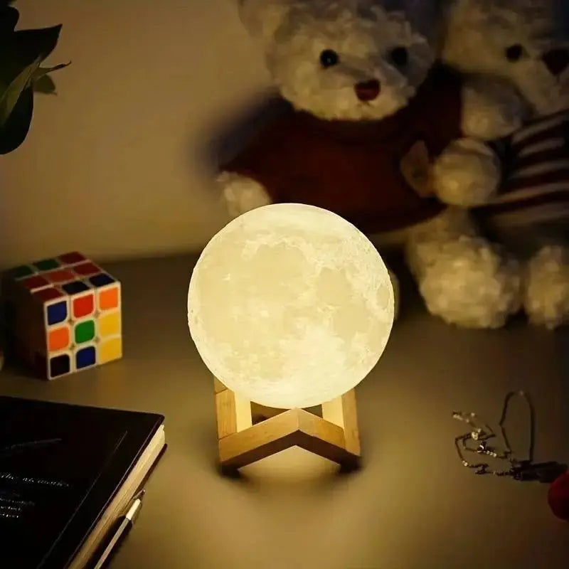 1 LED Moon Light Galaxy Light, DIY Moon Night Light, Girl, Boy, Child, Woman Birthday Gift, Bedroom Decoration (Warm Light) HASHTAG