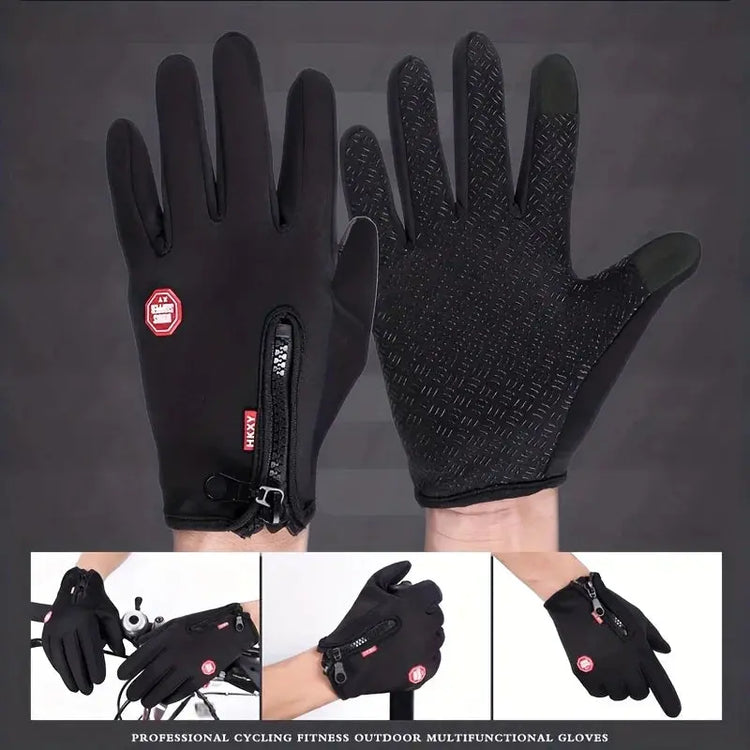 Winter Gloves For Men Women Touchscreen Warm Outdoor Cycling Driving Motorcycle Cold Gloves Windproof Non Slip Gloves HASHTAG