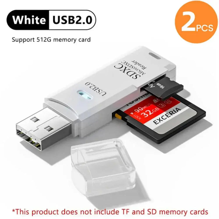 2-in-1 Multi Functional USB 3.0 Card ReaderMicro SD TFMemoryCardReaderUSBFlashDrive CardreaderAdapter For PCLaptops Accessories HASHTAG