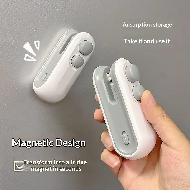 Mini 2 In 1 Sealer Heat Sealer Bag Opening Machine For Snacks Home USB Sealer Vacuum Sealer Snacks Plastic Bag Heat Sealer AliExpress