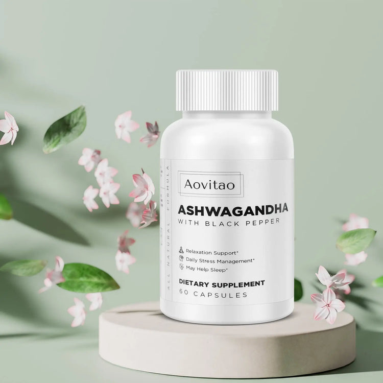 Ashwagandha Supplements Capsules Vegan Stress Relief Immune Support Supplement Balanced Energy Levels And Mood Organic AliExpress