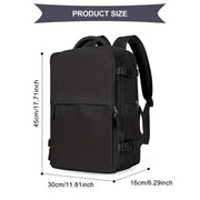 Large Capacity Travel Backpack, Multi-functional Business Trip Bag With Suitcase Sleeve, Nylon Computer Schoolbag Fits 14-inch Laptop HASHTAG