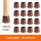 16PCS Transparent Table Chair Leg Protectors Caps Round Square for Furniture Foot Legs Cover Floor Protector with Felt Bottom - HASHTAG