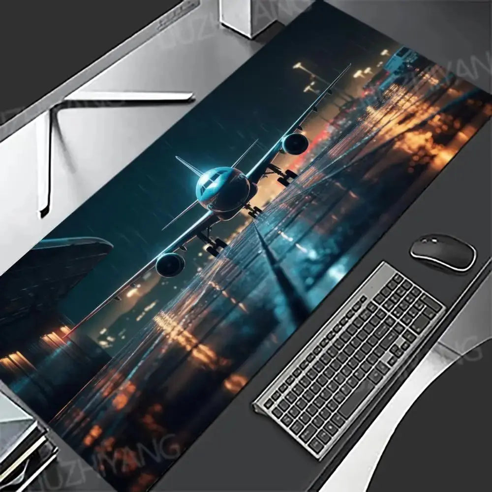 Fighter jet Mouse Pad Airplane Large Rubber Anti-slip Keyboard Table Mats Gaming Office Mousepads XXL Game Laptop Long Desk Mat - My Hashtag Shop