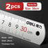 Deli Stainless Steel Ruler 15/20/30cm Metal Straight Ruler for Home School Precision Measuring Drawing Tool Supplies 1/2/5pcs - HASHTAG