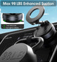 Universal Magnetic Car Phone Holder, Strong Suction Cup 360° Rotate Foldable Car Phone Mount Stand for Cellphone GPS Navigation
