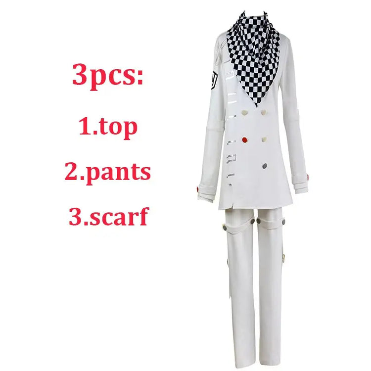 Danganronpa V3 Kokichi Oma Cosplay Costume President Oma Cosplay Wig Cloak Hat Halloween Carnival Party Uniforms Costumes Wigs
