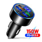 66-250W PD Car Charger QC3.0 Fast Charge One to Six Car Cigarette Lighter Plug Car Charger Flash Charge with Digital Display - HASHTAG