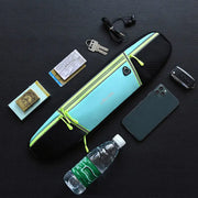 Luan Miao Sports Waist Pack - Black & White, Waterproof Polyester, Adjustable Strap, Multi-Pocket Design for Running, Hiking, and Fitness, Outdoor Gear | Adjustable Waist Pack | Durable Zipper Closure, Running Gear HASHTAG