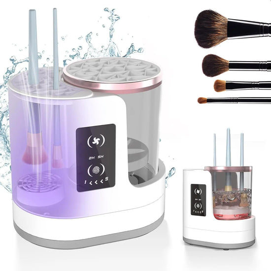 Electric Makeup Brush Cleaner Rechargeable Stand Device - HASHTAG