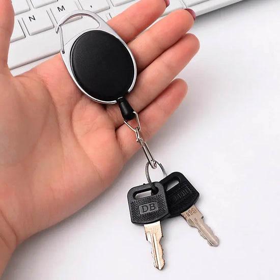 Creative Telescopic Wire Rope Key Ring Carabiner AliExpress