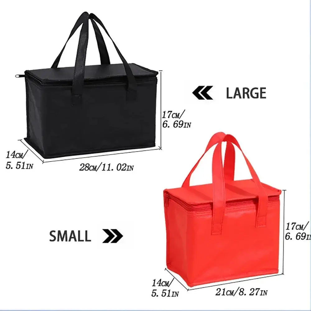 Portable Lunch Cooler Bag Folding Insulation Picnic Ice Pack Food Thermal Bag Drink Carrier Insulated Bags Beer Delivery Bag - HASHTAG