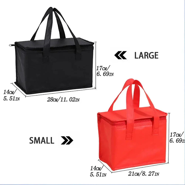 Portable Lunch Cooler Bag Folding Insulation Picnic Ice Pack Food Thermal Bag Drink Carrier Insulated Bags Beer Delivery Bag - HASHTAG