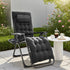 JHK Zero Gravity Set of 2 Portable Recliner Camping Patio Outdoor Garden Lounge Chair with Cup Holder Trays Adjustable Pillow - HASHTAG
