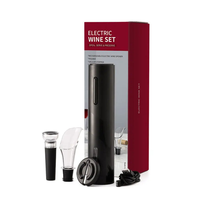 Electric Wine Opener Rechargeable Automatic Corkscrew Creative Wine Bottle Opener With USB Charging Cable Suit For Home Uso AliExpress