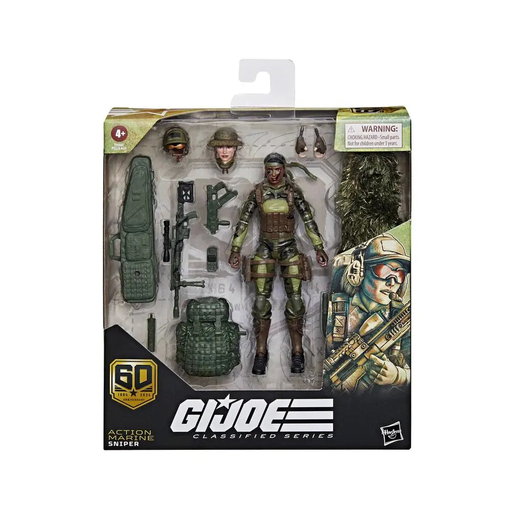 Hasbro GIJOE Classified Series 60th Anniversary Limited Edition Action Marine Sniper Pilot Action Figure Model Toys Gifts - HASHTAG