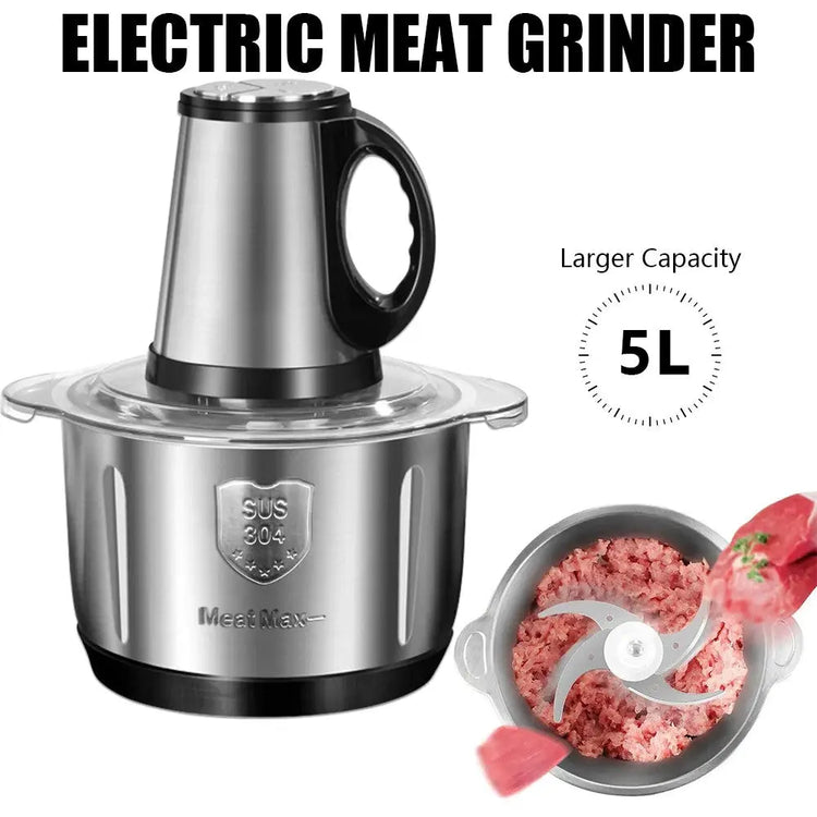 5L Electric Meat Grinder Mincer Mixer Home Blender Alimentare Chopper Processor Blade AliExpress